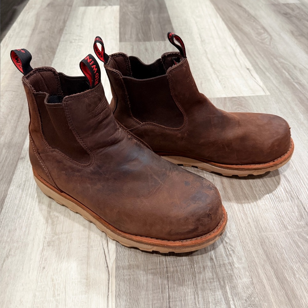 Red Wing Shoes Dark Brown Men's Work Boots Sz 12 E